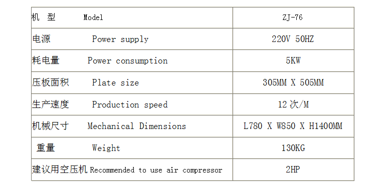 加大型吸塑封口機參數(shù) 加大型吸塑封口機參數(shù)